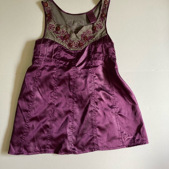 Guess Sleeveless Top with Side Zipper Size L (14) - Picture 3 of 7